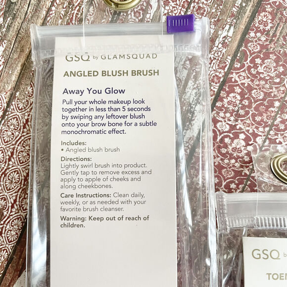GSQ By Glamsquad Angled Blush Brush And Stainless Steel Toenail Clipper NEW - Picture 8 of 11